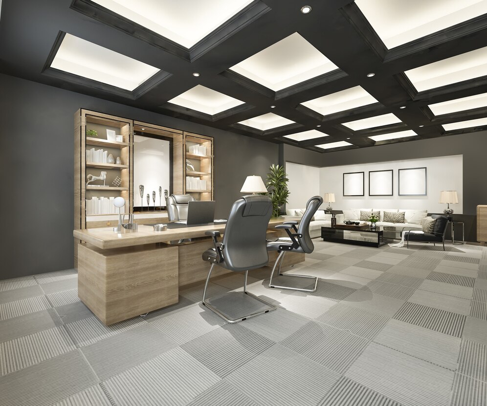 3d rendering luxury business meeting working room executive office_105762 1993